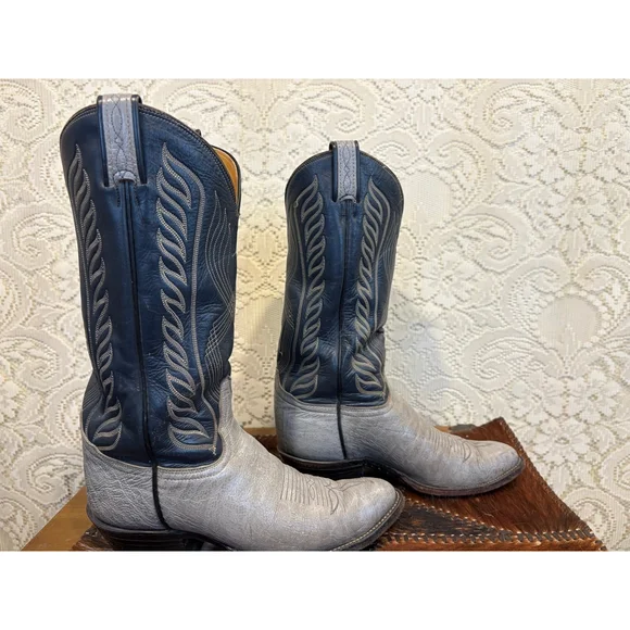 Vintage Black Label Tony Lama Cowboy Boots size 7 B women’s size 8 1/2 - Picture 3 of 10